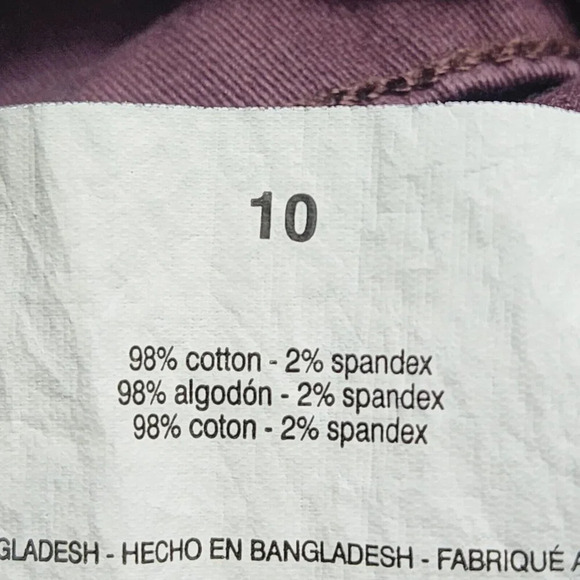 NWT Nine West Jeans Heidi Pull-On Straight Pants Stretch Maroon Sz 10    14PT - Picture 4 of 9